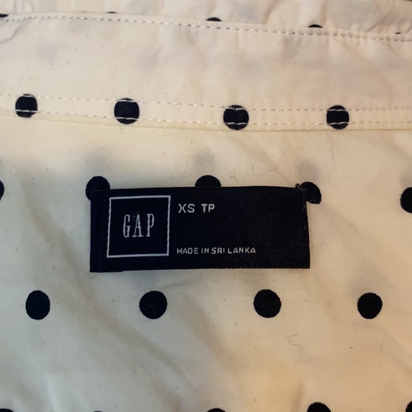 Gap Polka Dot Button Up Shirt, Sz XS - Picture 4 of 5
